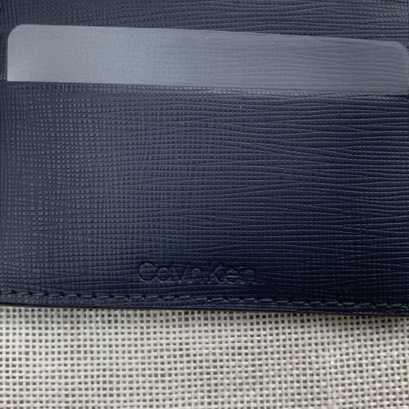 Calvin Klein Men S Card Case Navy O/S - Picture 6 of 7